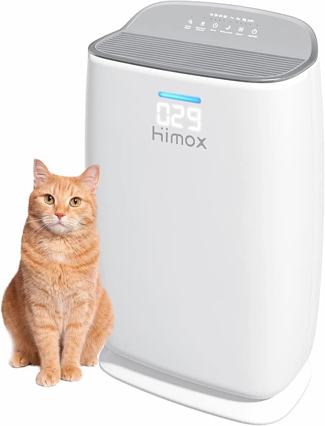 Purificateur d'air HIMOX H-04 - Filtre HEPA H13, Ioniseur, 57 m²