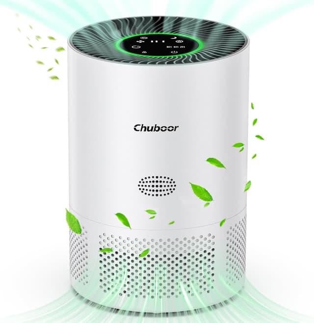 Chuboor Purificateur d'Air HEPA H13 pour Allergiques, CADR 185 m³/h